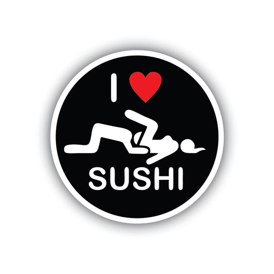 I Love Sushi Sticker Decal