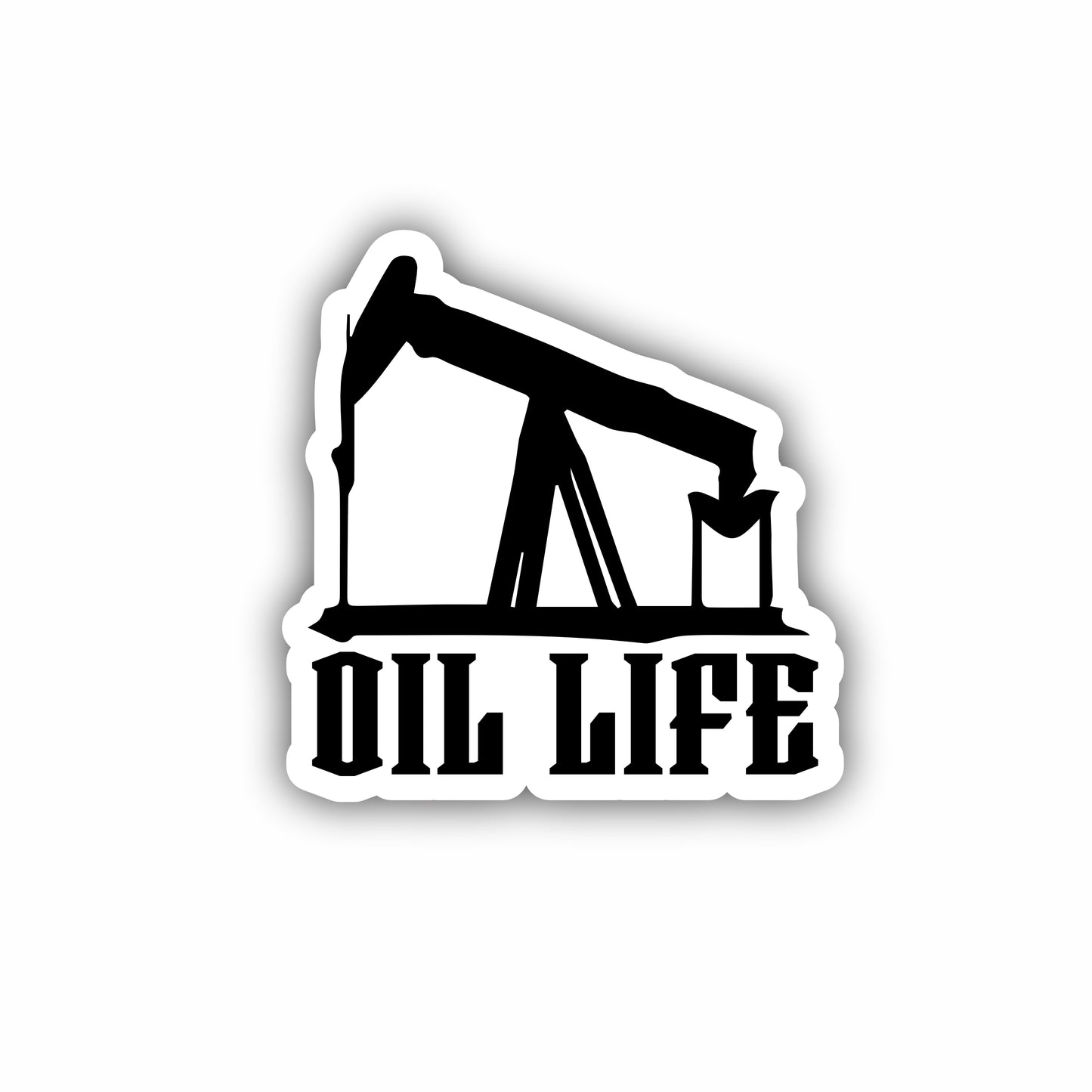 Oil Life Hard Hat Sticker Decal